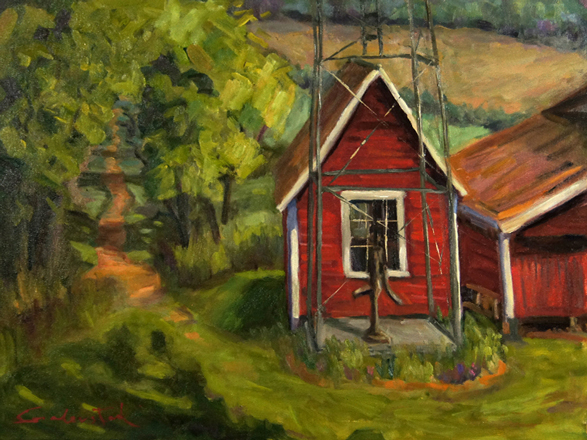 Pump House Painting by Paul Goderstad