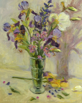 Irises Painting by Paul Goderstad