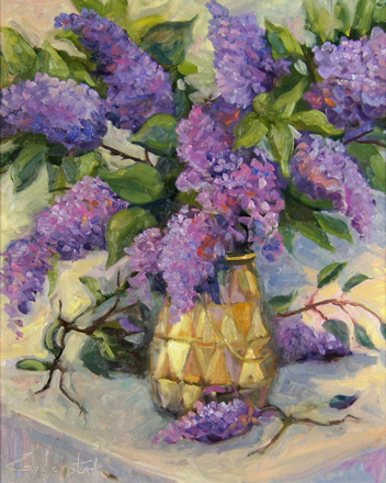 Lilacs Painting by Paul Goderstad